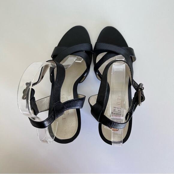 Talbots Black Leather Sandals 8.5 - Picture 8 of 14